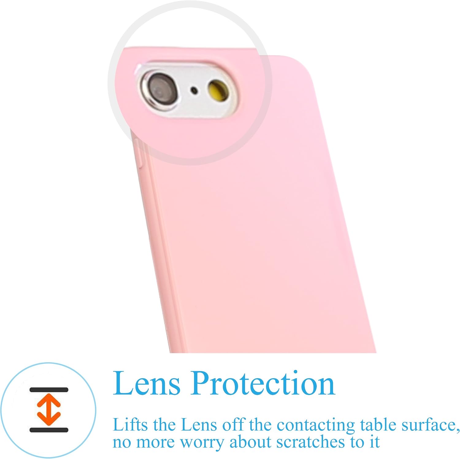 iPhone 6 Case,iPhone 6s Case,by Ailun,Shock-Absorption Bumper,Anti-Scratch,Fingerprint&Oil Stain,Slim&Light,Shell Soft Colorized TPU Back Cover,[Pink]