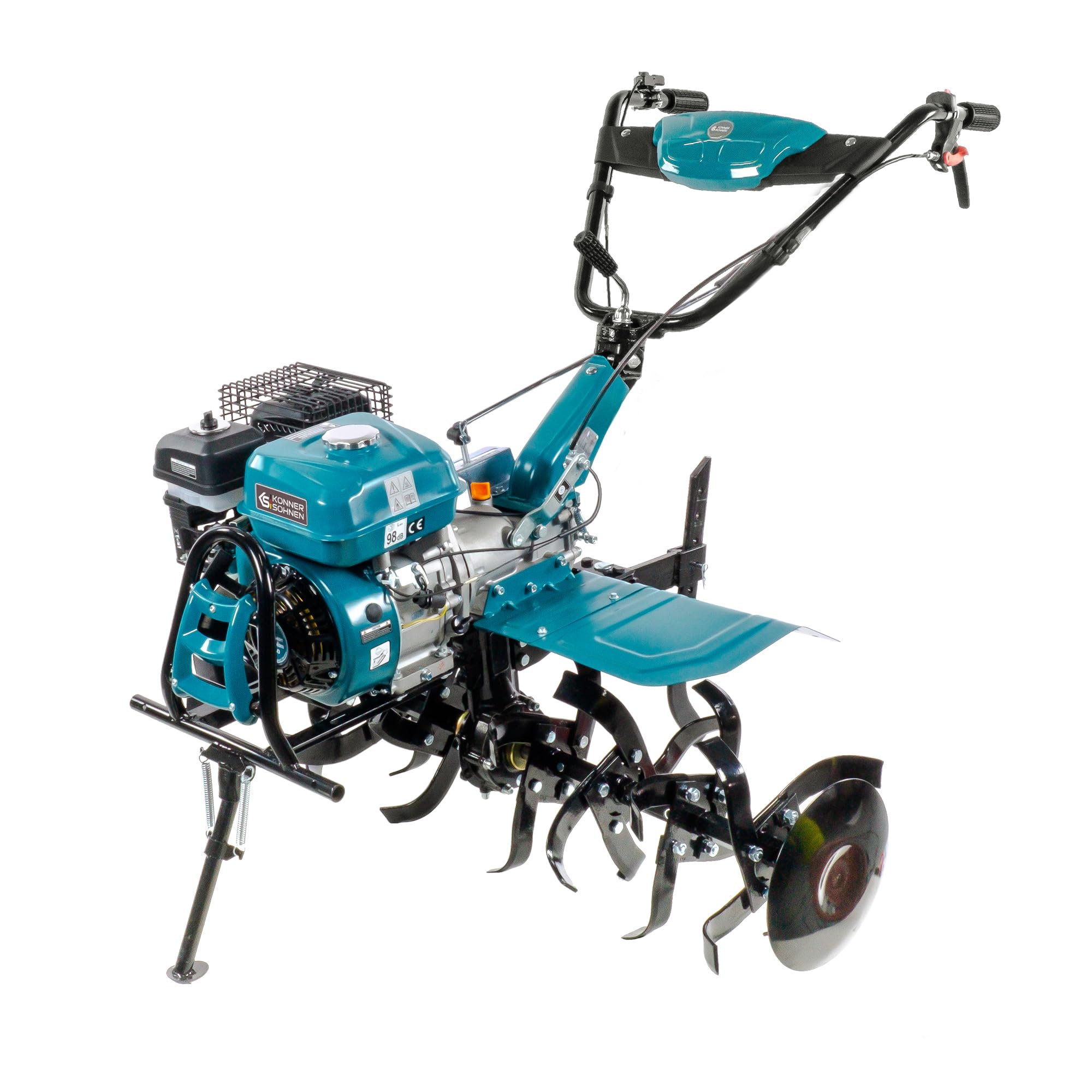 Könner & Söhner KS 7HP-1050G Direct Drive Petrol Hoe, Garden Milling Machine, Forged Milling Machine, 2 Forward Gears, Reverse Gears, Working Width ≤ 108 cm