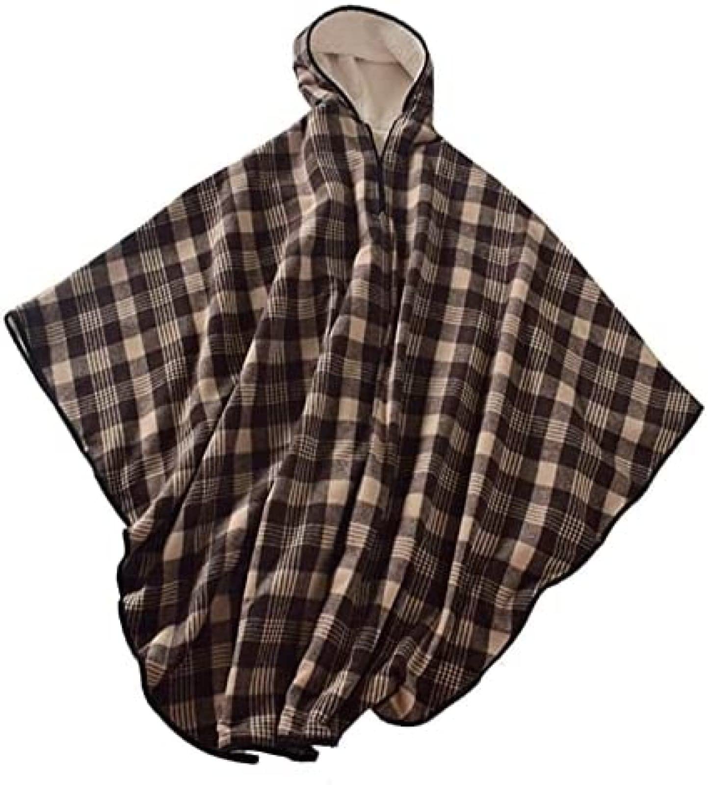 Poncho polaire coupe-vent handicapé cape d'hiver pour fauteuil roulant senior