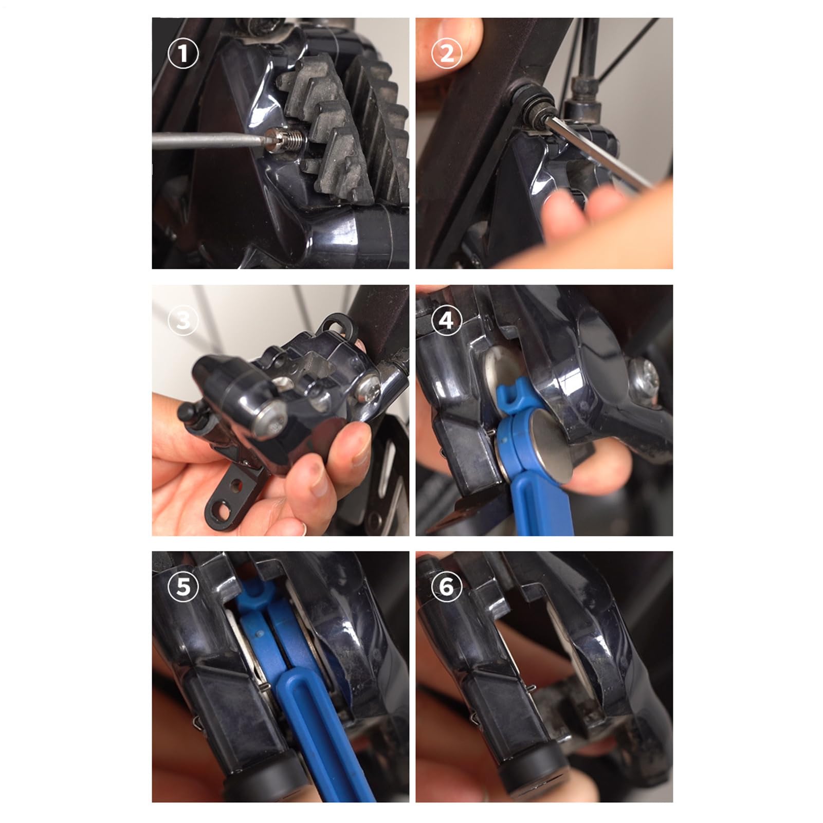 Arretratore Pistoncini Freni, Pastiglie Freno Spargitore, Divaricatore Pastiglie Freni Bici, Attrezzo Pastigli Freno Espansore A Cricchetto Regolabile Per Biciclette Accessorio Riparazione Per Manute