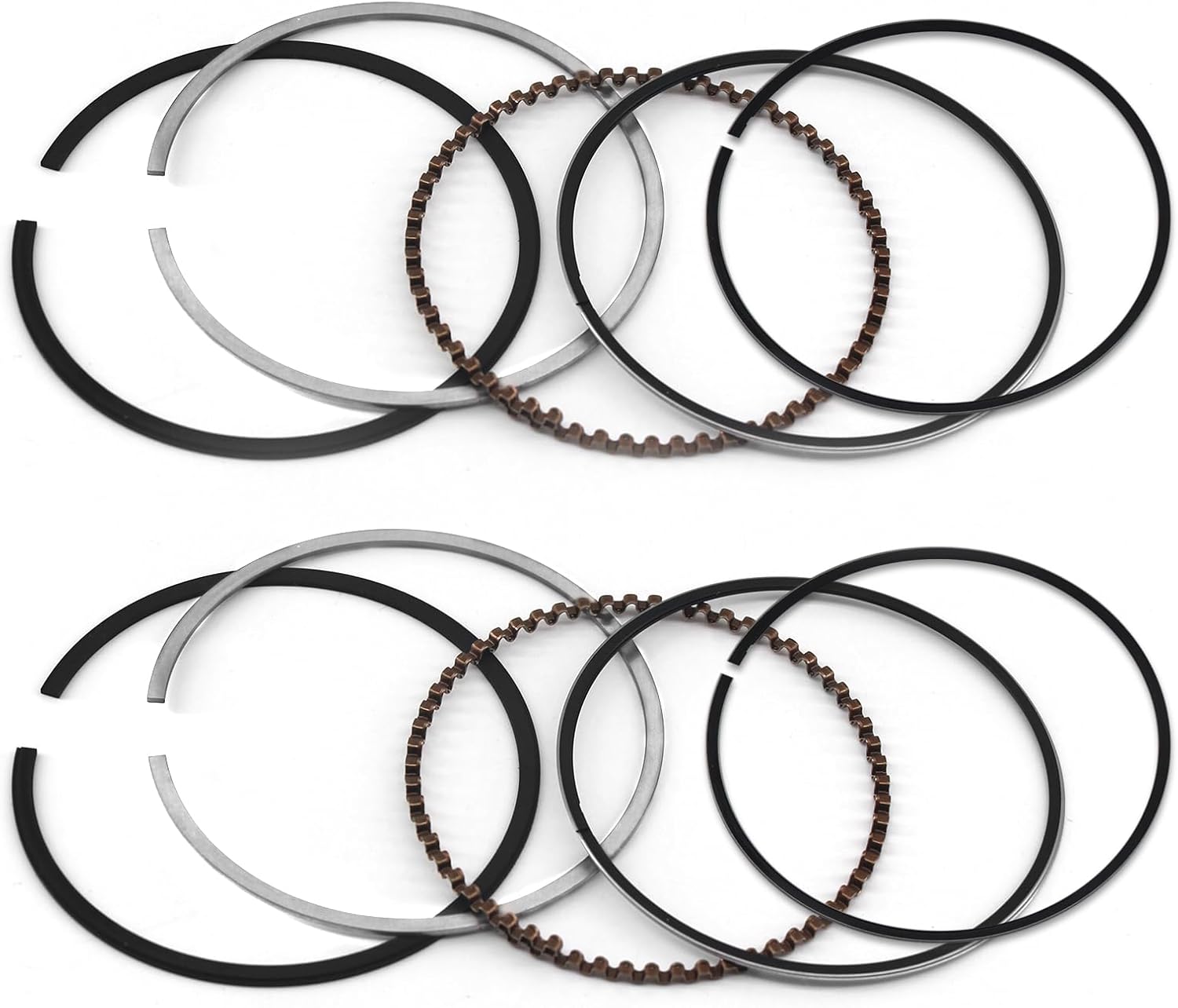 2 X New Piston Ring Set for Kawasaki FD620D FD661D 130086025 13008-6025 (10 PCS)