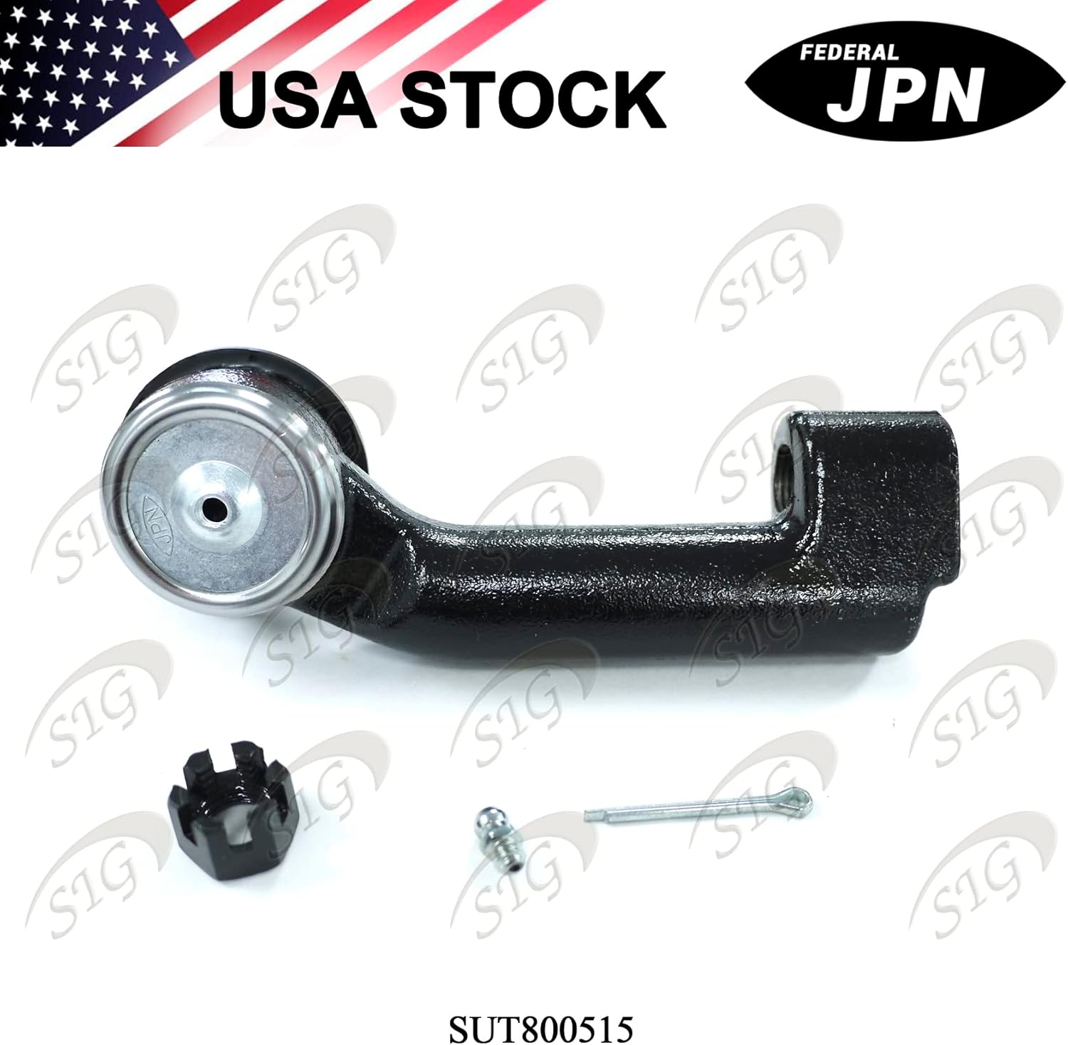 Front Left (Driver Side) Outer Tie Rod End Compatible with Ford & Lincoln Model Expedition & F-150 & Navigator (Replacement# 7L1Z3A130L, ES800515) – SUT800515