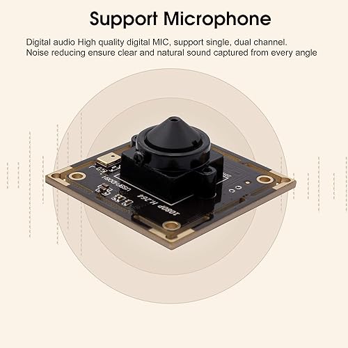 Miniatura 15 de SVPRO Cámara web USB 1080P con lente ojo de pez 180, cámara de poca luz de 2MP con sensor Sony IMX323, carcasa de aluminio, H.264 Lente ojo de pez