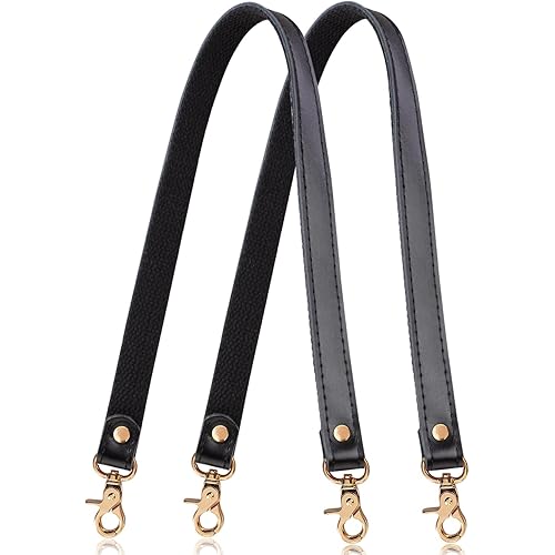Allzedream Genuine Leather Purse Strap Sewing Canvas Replacement Handbag Shoulder Bag 2 Pcs