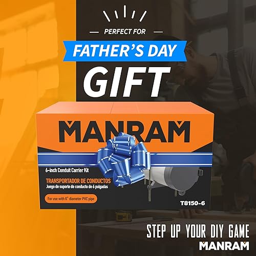 Miniatura 3 de Kit portador de conductos de 6 pulgadas de diámetro - Portador de conducto de PVC, accesorios de montaje incluidos