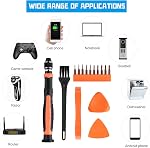 NEBURORA 10 in 1 Torx Screwdriver Set with T2 T3 T4 T5 T6 T7 T8 T9 T10 T15 Interchangeable Magnetic Torx Bit & Opening Tool,Torx Security Screwdriver Set for Phone/Mac/Computer/Xbox/PS4