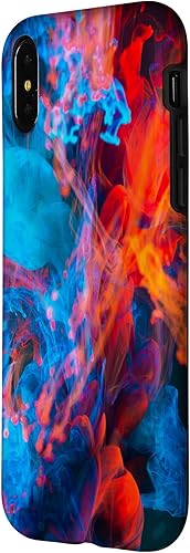 Miniatura 8 de Carcasa para iPhone 11, diseño de acuarela, color azul y rojo