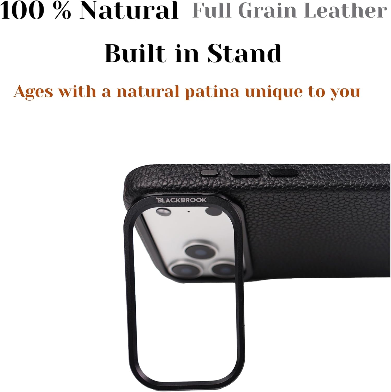 BLACKBROOK Leather Case for iPhone 17 Pro Max – Barlow Handcrafted Snap-On Cover, Full Grain Leather with 360° Edge Protection, Compatible with MagSafe, Slim Protective Design, Luxury Gift Box