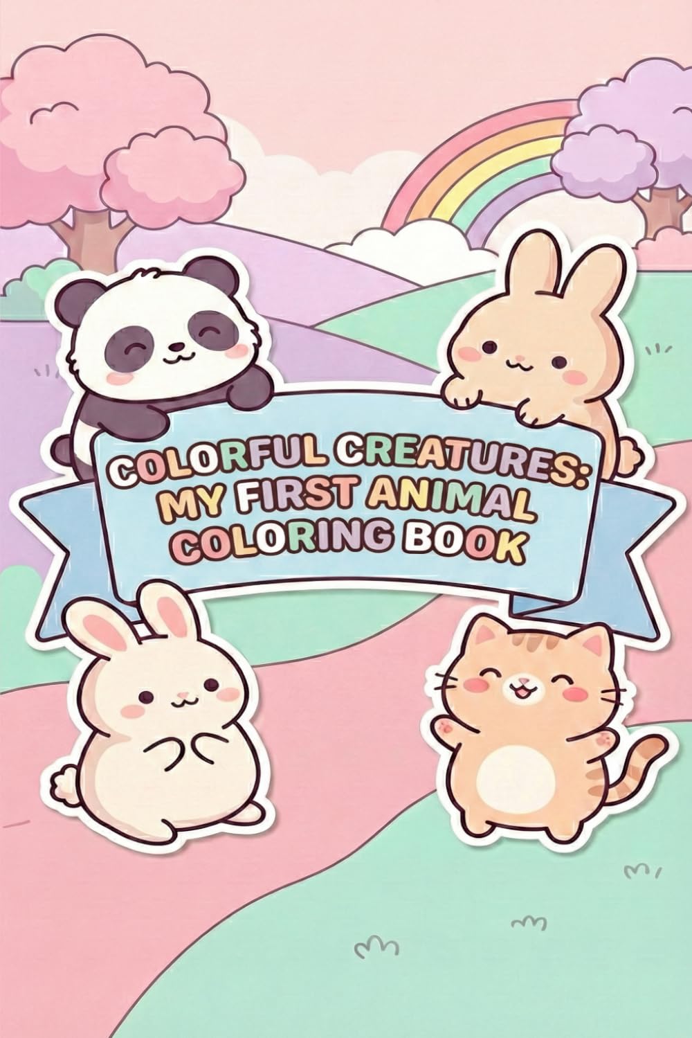 Colourful Creatures: My First Animal Colouring Book for Kids and Teens Filled with Adorable Baby Animals and Happy Nature Scenes