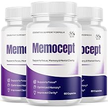 MJO 3 Pack Memocept Capsules, Official Memocept Supplement 180 Capsules