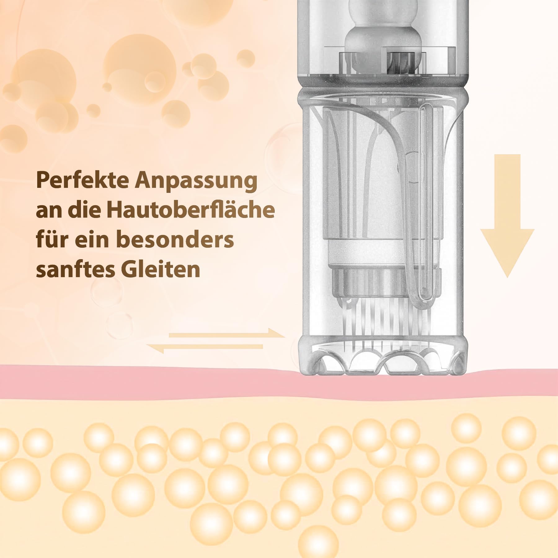 P-Beauty Ersatz Nadeln Patronen mit Bajonettverschluss 36 Pin 50 Stück - Ersatznadeln Dermapen kompatibel mit A6 A10 M5 M7 N2 Geräten - Microneedling Pen, Derma Pen für großflächige Anwendungen
