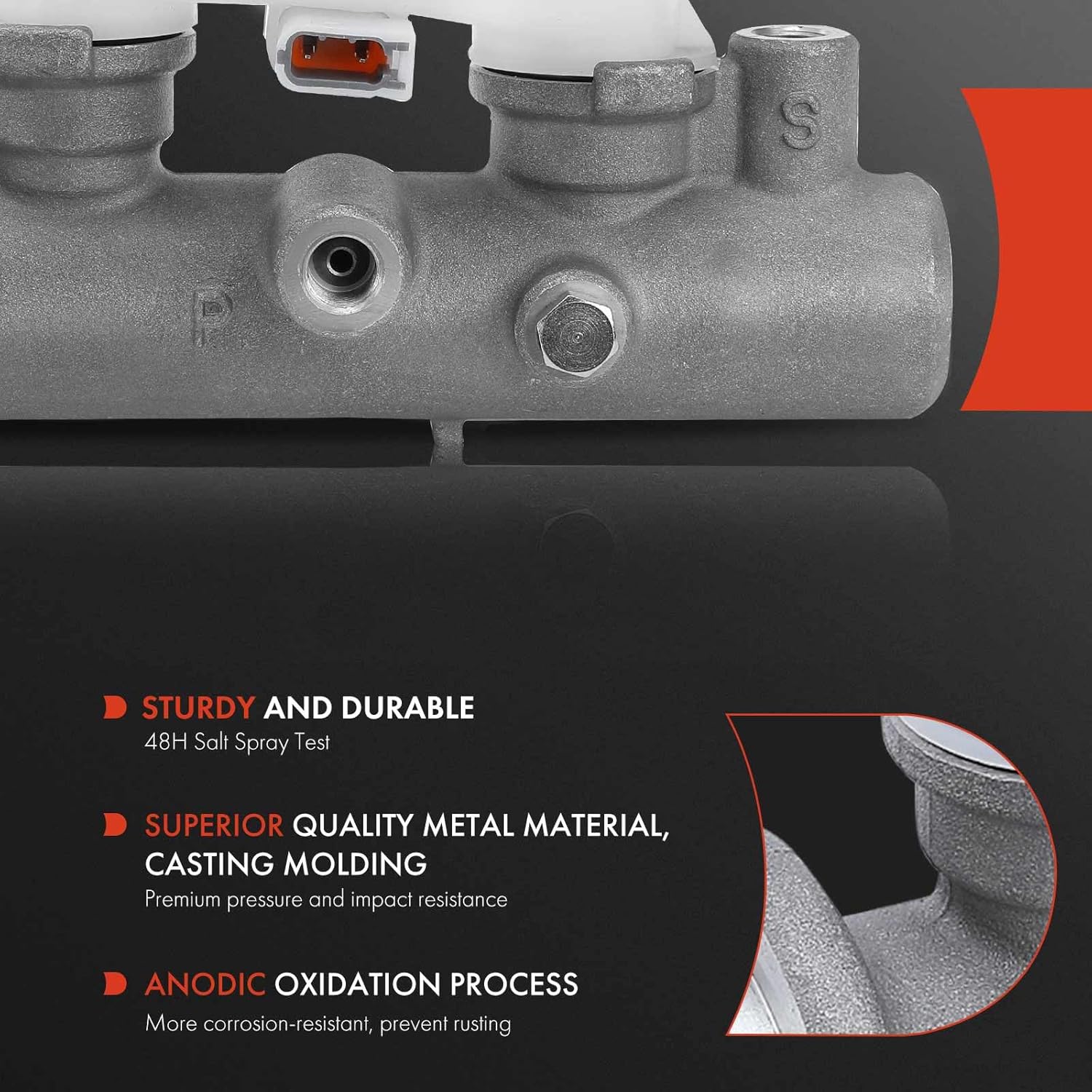 A-Premium Brake Master Cylinder with Reservoir and Cap Compatible with Infiniti and Nissan Vehicles - I30 2000-2001, I35 2002-2003, Maxima 2000-2002 - Replaces 460103L120, 460103L121