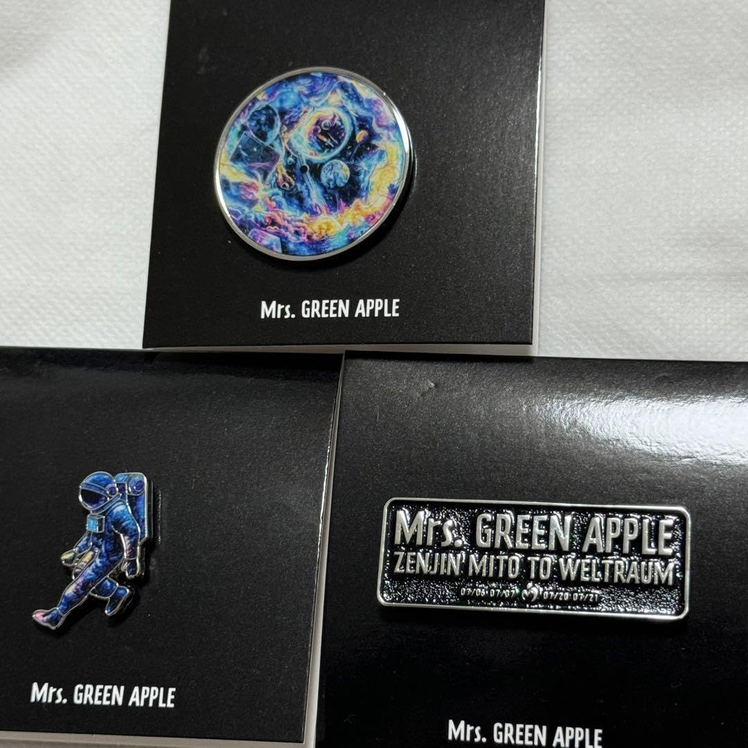 Mrs. GREEN APPLE ゼンジン ピンバッジセット 2個 Mrs. GREEN APPLE ゼンジン ピンバッジセット - メルカリ