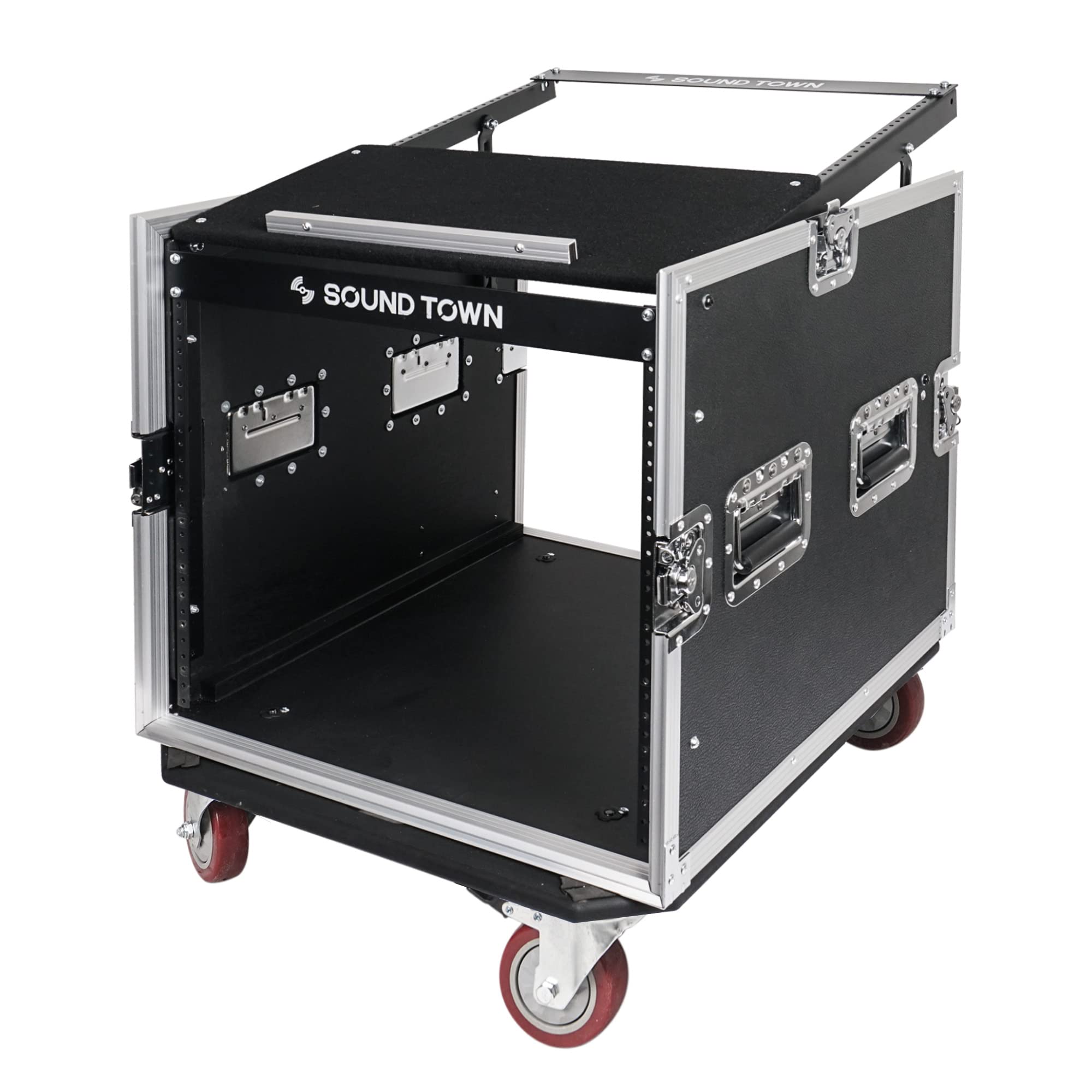 Amazon | Sound Town STMRシリーズ ラックケース, ブラック。, 10U