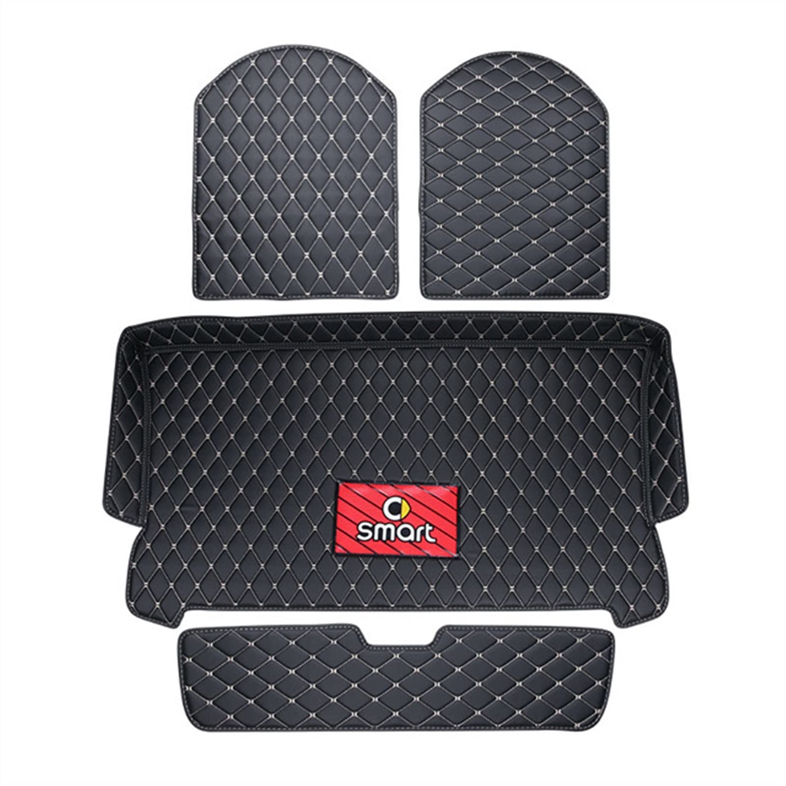 Tapis de coffre de qualité supérieure Smart Fortwo 453 noir - 3