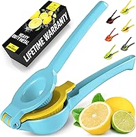 Vista 23 de Zulay Kitchen Exprimidor de Limón 2 en 1 de Metal - Exprimidor de Mano Resistente de Máxima Extracción que Obtiene Hasta la Última Gota - Exprimidor