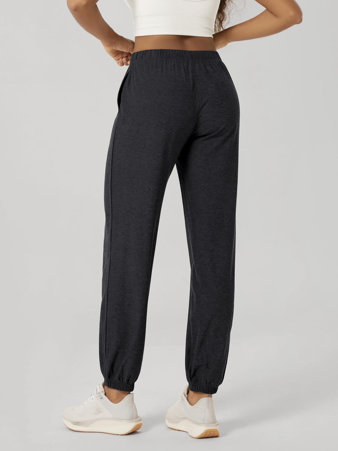 ODODOS Women's Performance Sweatpants - Ultra Soft odSTRATUM Tech Joggers Adjustable Mid Rise Pants with Pockets