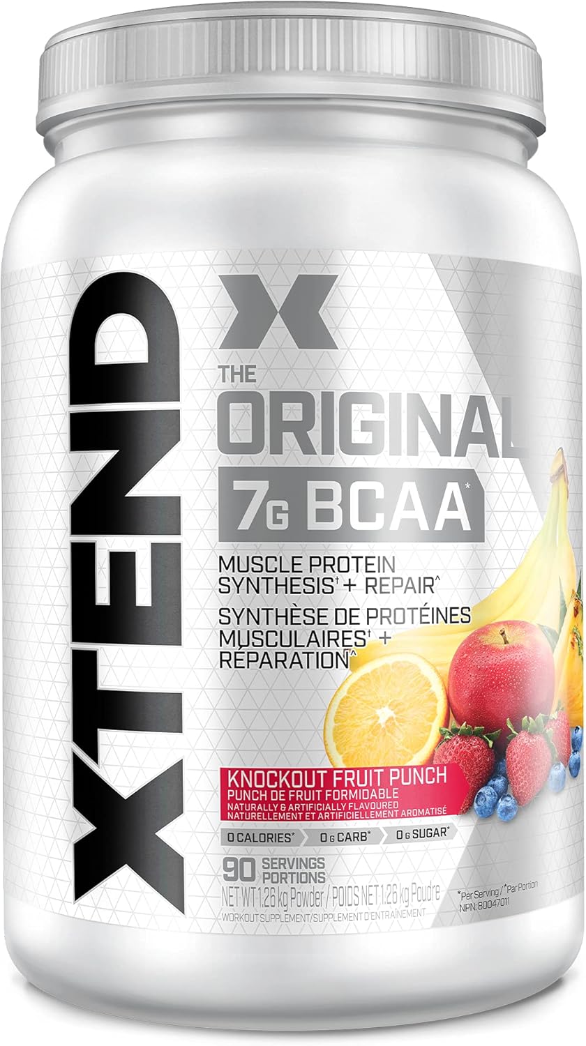 XTEND Original BCAA Powder Knockout Fruit Punch Sugar Free Post