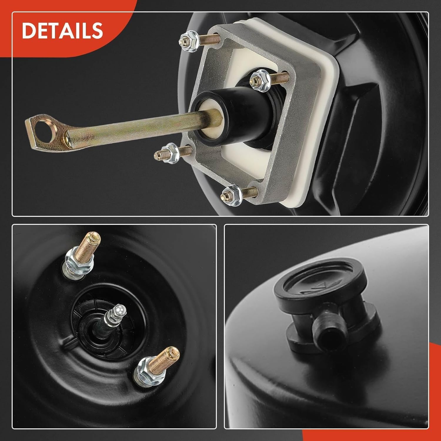 A-Premium Vacuum Power Brake Booster Compatible with Ford Excursion 2000-2005, F-250 Super Duty 1999-2004, F-350 Super Duty 1999-2004, F-550 Super Duty 1999-2004, Without Master Cylinder