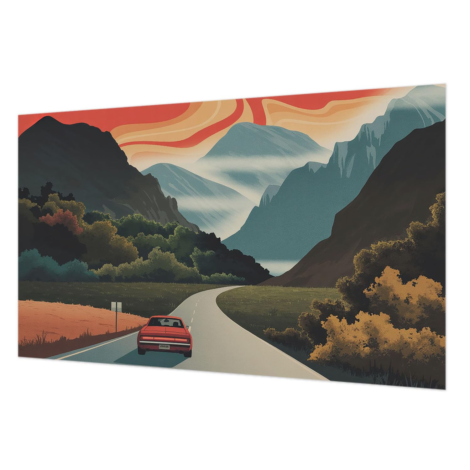 Papier peint décoratif aventure en montagne 416x254 cm