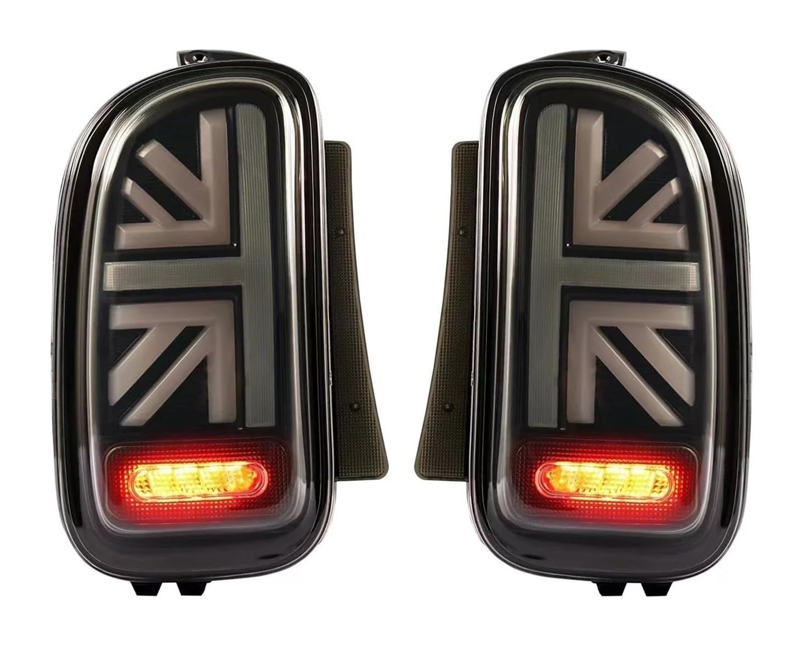 Para Cooper Para Clubman Para R55 Freno Inverso Luz Señal Giro Secuencial Luces Traseras Coche Conjuntos Señal Giro Espejo(2pcs Smoke)