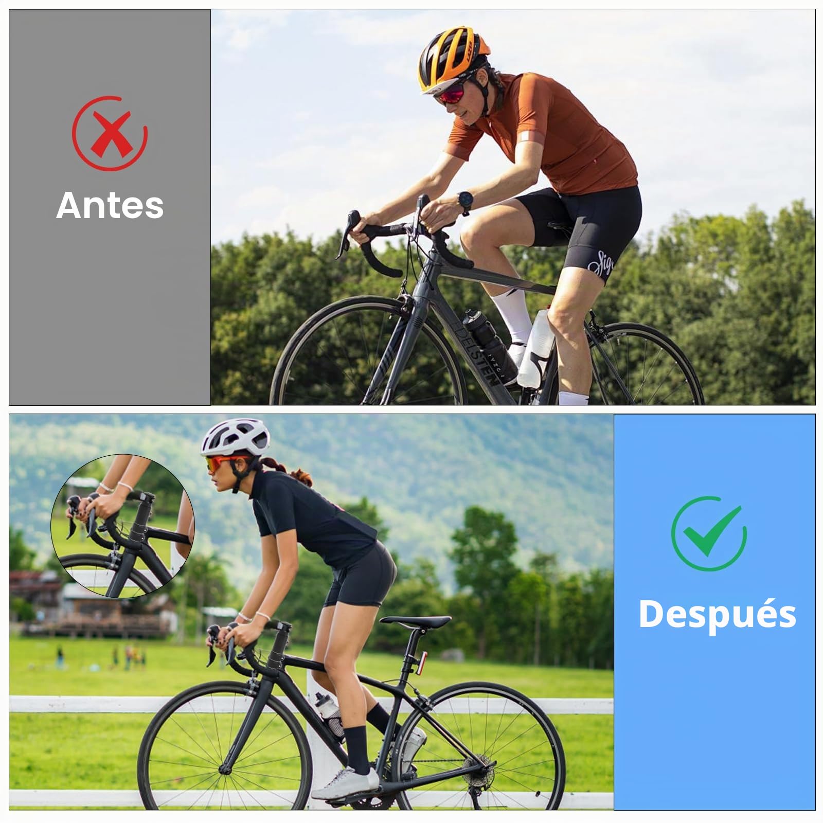 APOMOONS Elevador Manillar Bicicleta con Llave Hexagonal, Elevador de Manillar de Aluminio Elevador de Manillar Elevador de Manillar para Bicicletas de Montaña y Urbanas de 28,6MM (Negro 138 X 28,6MM)