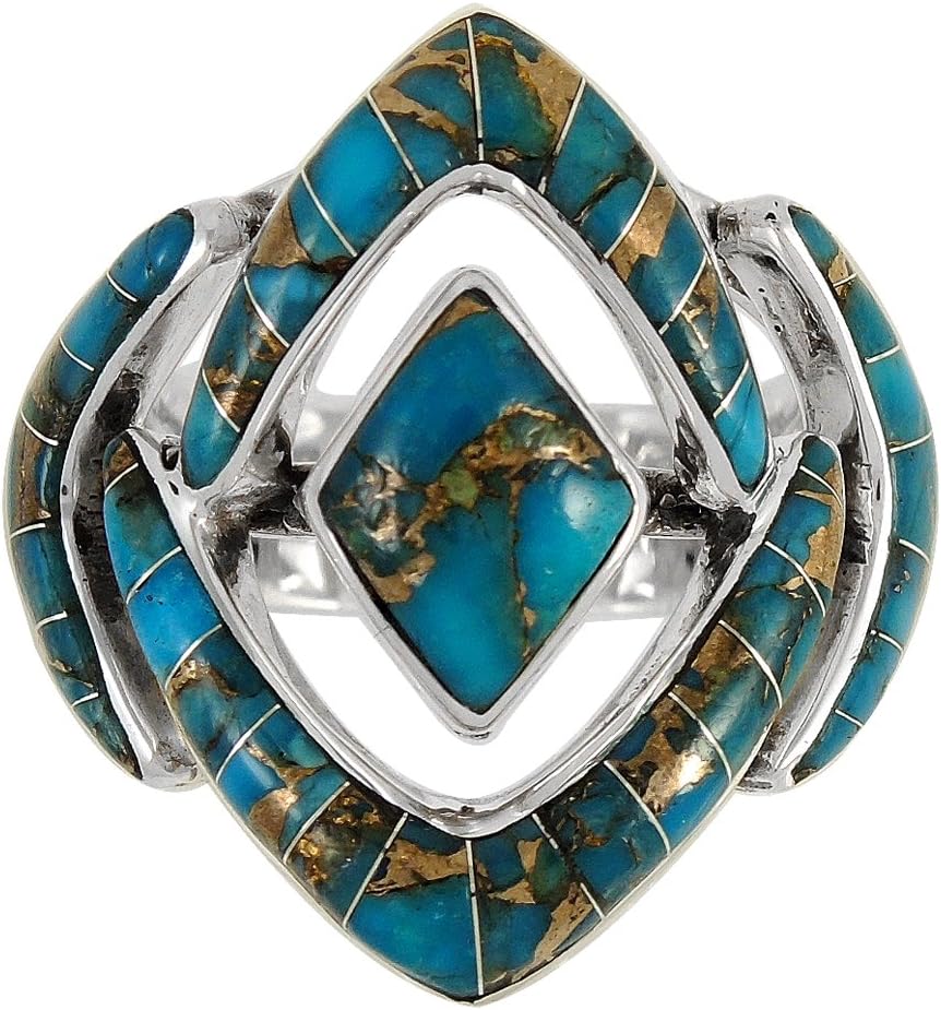 Turquoise Ring in Sterling Silver 925