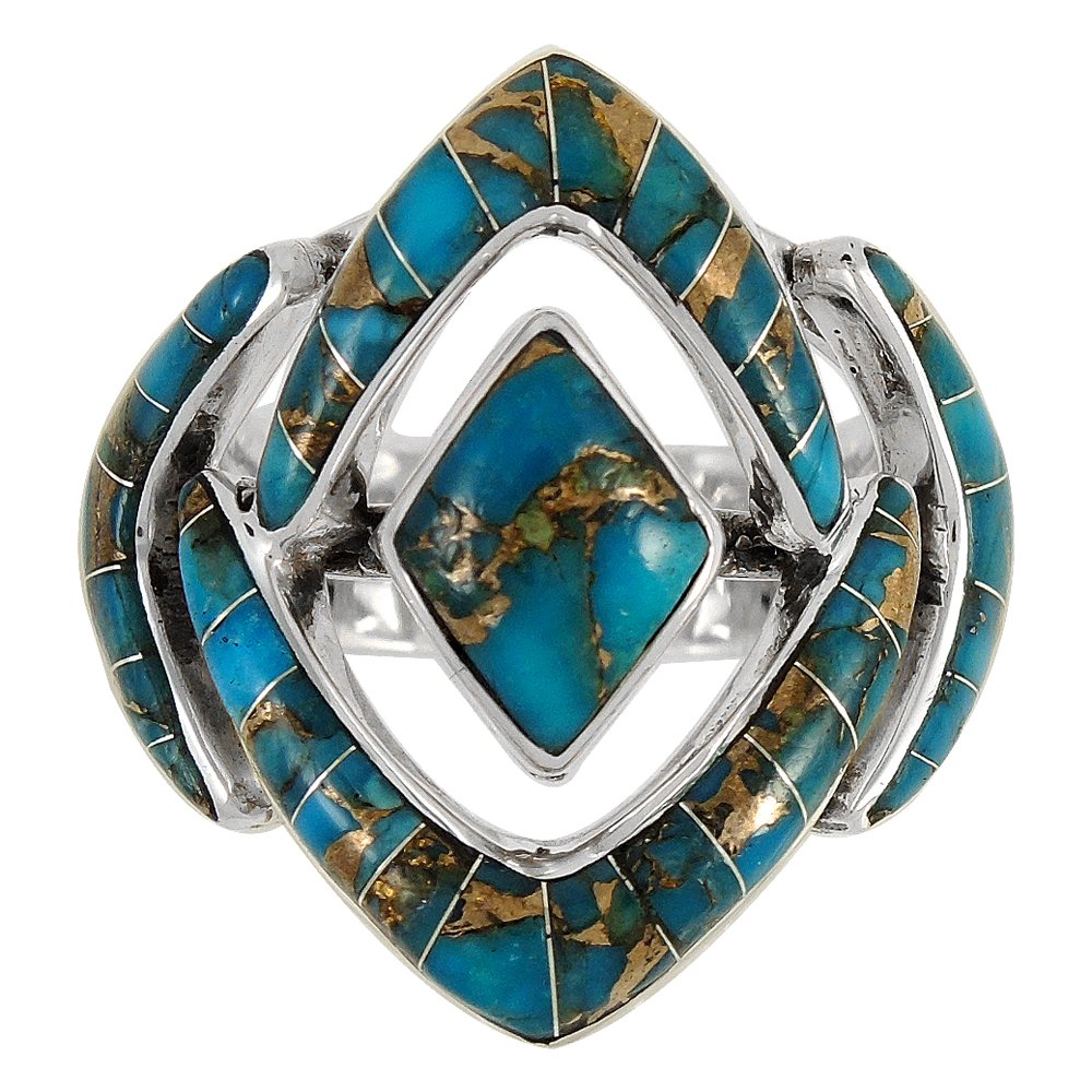 Turquoise Ring in Sterling Silver 925