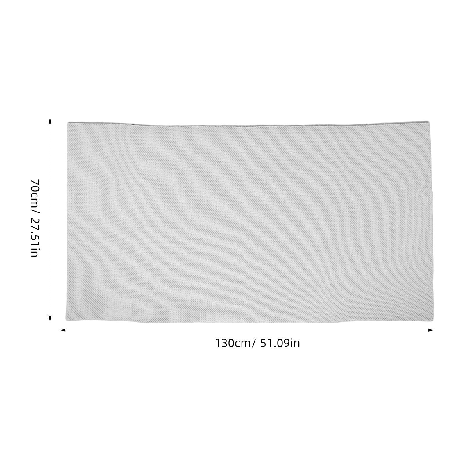 SHINEOFI Almohadilla para Tabla de Planchar de Esponja White Agujeros, Resistente al Agua, Tamaño 130x70 Cm y Grosor de 1 Cm para Planchado