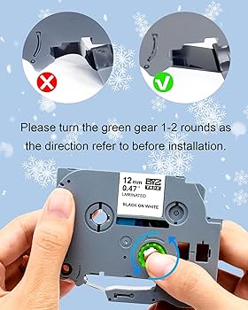 TITBIT 5-Pack Compatible with Brother P Touch Refill Tape