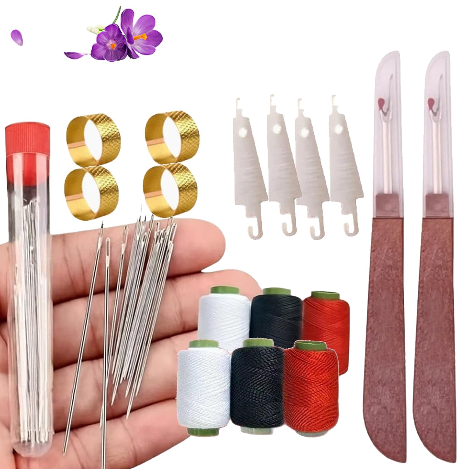 【新品未使用】Needles Set-Up S Amazon.com: Big Eye Steel Sewing Needles Kit, Stainless
