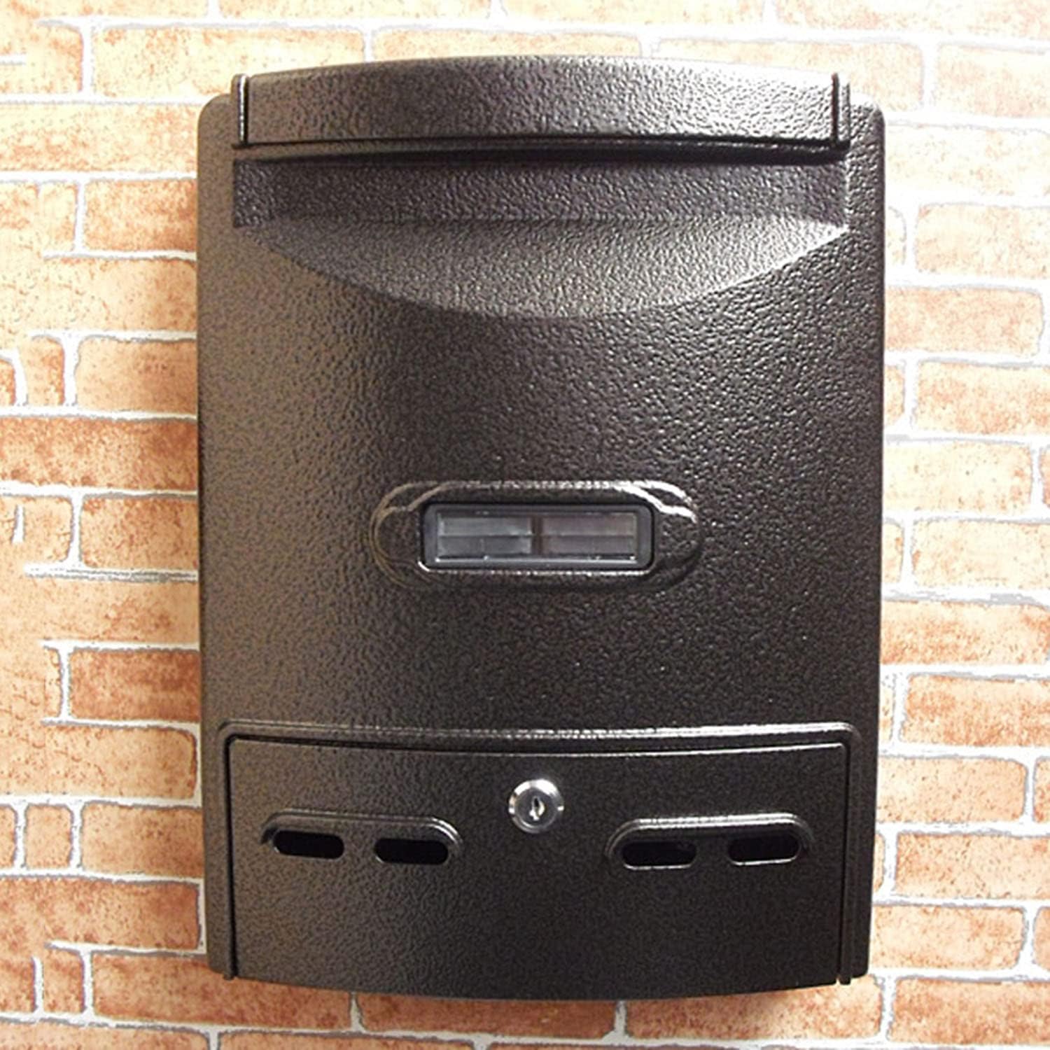Letter Box,Postbox,Metal Key Lock Mail Boxes Outdoor Locking Wall Mount Mailbox Security Key Weatherproof Post Box Letter Box