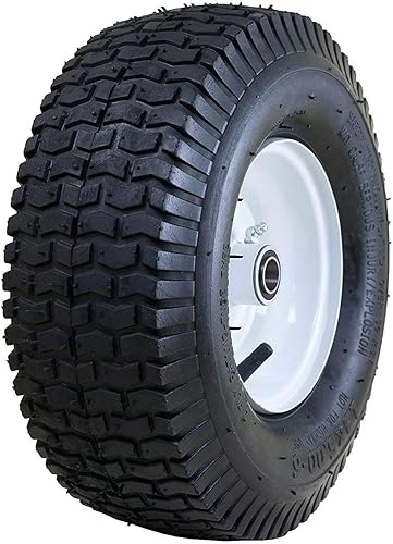 Marathon 20336 Neumático para cortacésped de 13 x 500 a 6 pulgadas relleno de aire neumático sobre rueda individual