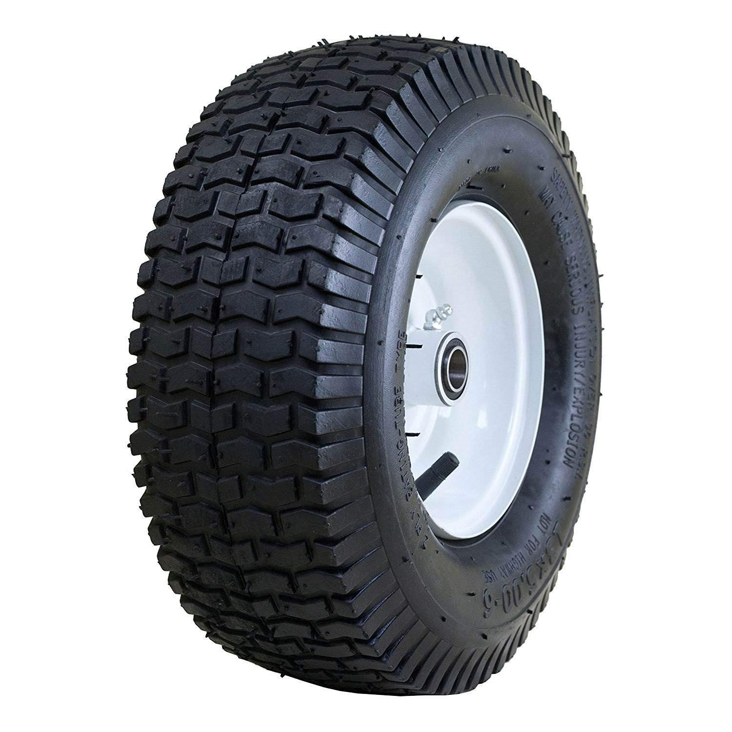 Marathon 20336 13x5.00-6" Pneumatic (Air Filled) Lawnmower Tire on Wheel, Single