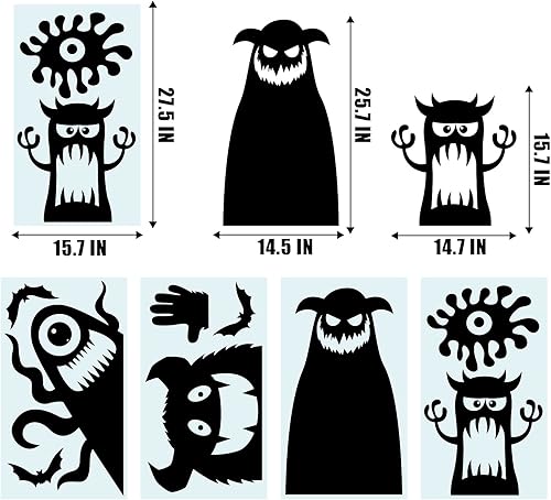 Miniatura 9 de LOMIMOS 107 calcomanías de Navidad para ventana, copos de nieve, reno, Papá Noel, para suministros de decoración de fiestas