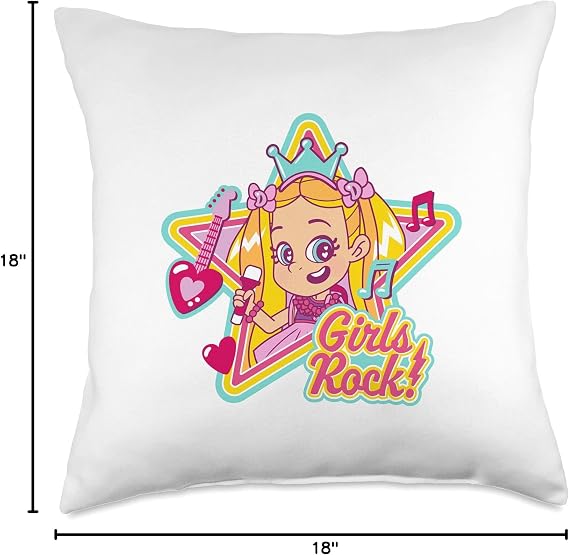 Love Diana Girls Rock Throw Pillow