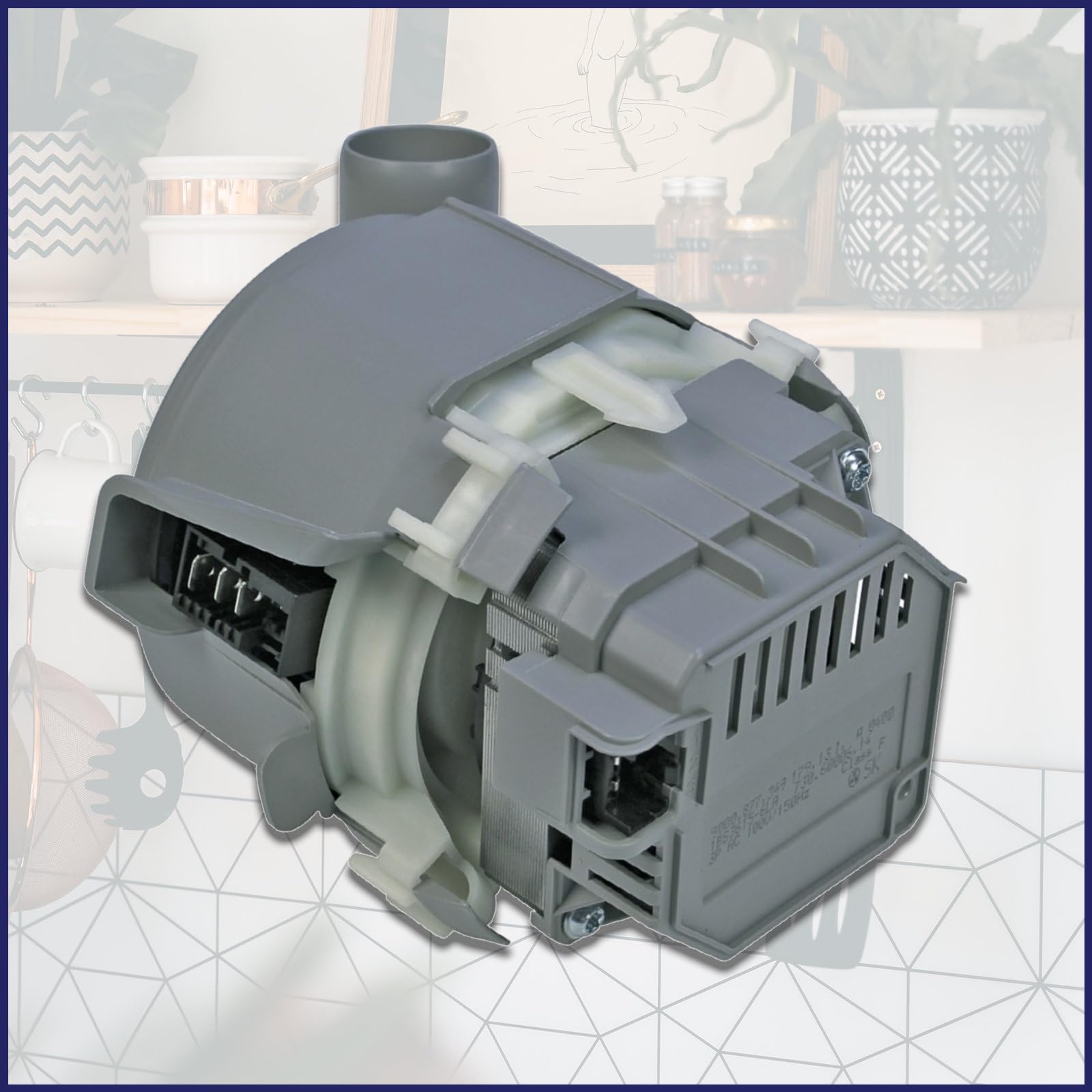 LUTH Premium Profi Parts Heizpumpe 1BS3615-6LA Umwälzpumpe Heizung Pumpe kompatibel mit Bosch Siemens Neff Gaggenau Balay 00651956 651956 für Geschirrspüler Spülmaschine