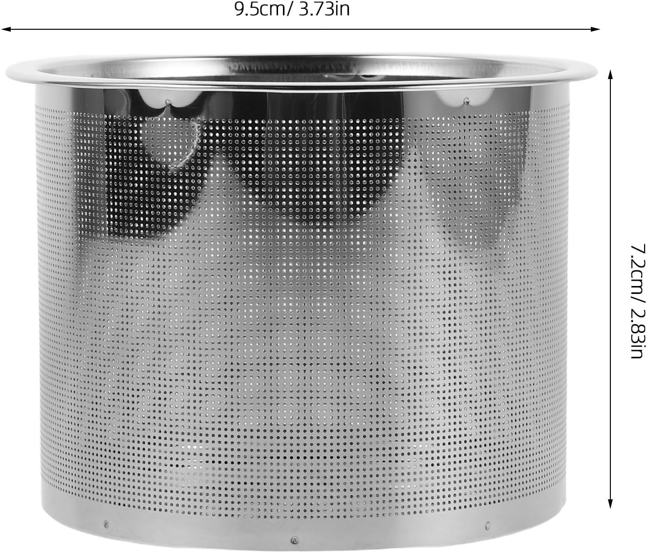 Zerodeko Stainless Steel Tea Infuser Strainer for Teapot Fine Mesh Loose Leaf Tea Filter 9.5cm Diameter at Home Or Office