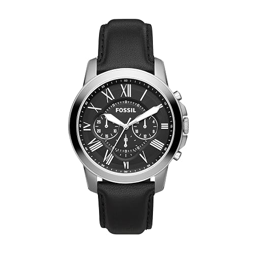 Fossil Men's Watch, Grant Quartz Stainless Steel Chronograph Watch for