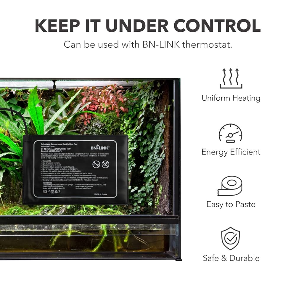 Turtle Tank Eptile Heating Pad Indoo Teaium Heating Mat 6