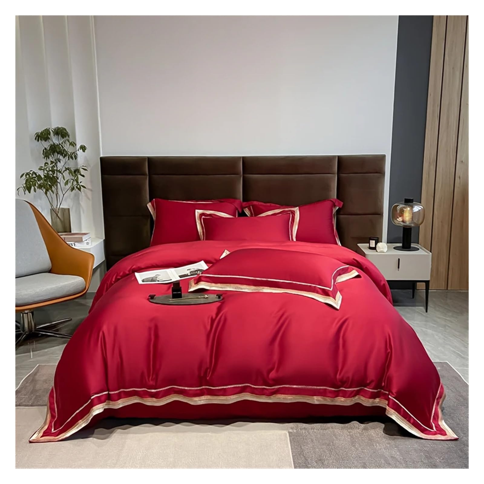 Ensemble de housse de couette douce pour créer une ambiance de suite d'hôtel dans votre chambre