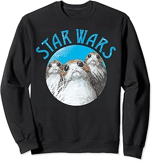Star Wars Last Jedi Porgs Color Pop Cute Badge Sudadera