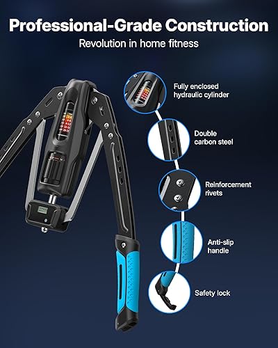 Miniatura 5 de Merach Twister Arm Exerciser, 22-440lb Hydraulic Power, Adjustable Home Chest Expander, Shoulder Muscle Training Fitness Equipment, Arm Enhanced