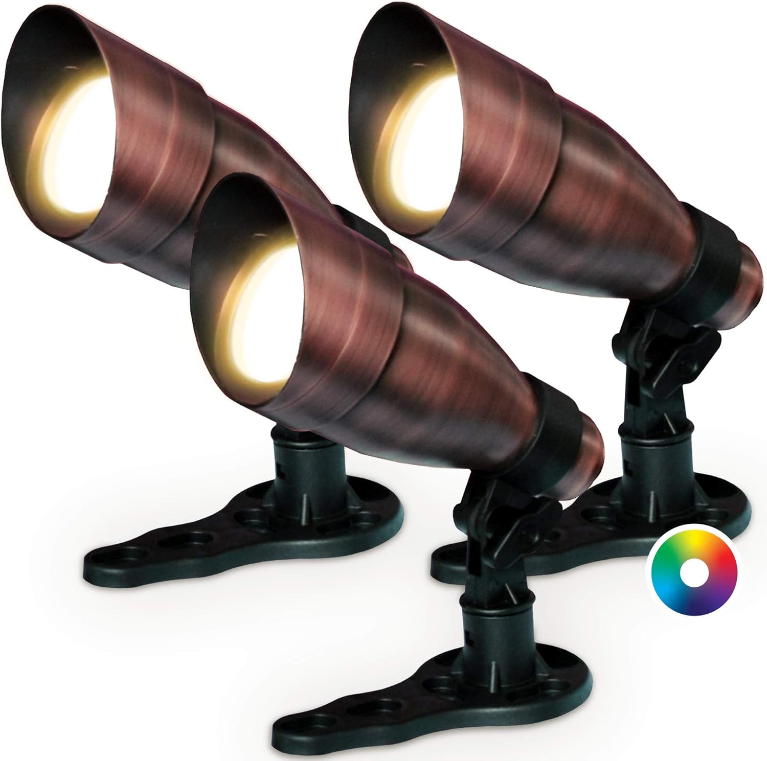 Enbrighten 15-Pack 40-Lumen 1-Watt Color Changing Light Line Voltage Plug-in LED Outdoor Path Light Kit (3000 K) 56060-S1 At