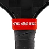 Custom Pickleball Paddle Name Band Tag – Personalized Grip Accessory for Players | Paddle Gifts for Pickleball, Tennis, Racquetball | Ships Fast from USA