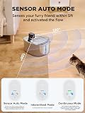 FEELNEEDY 4L Trinkbrunnen für Katzen mit Sensor,Katzenbrunnen Ohne Strom - 3