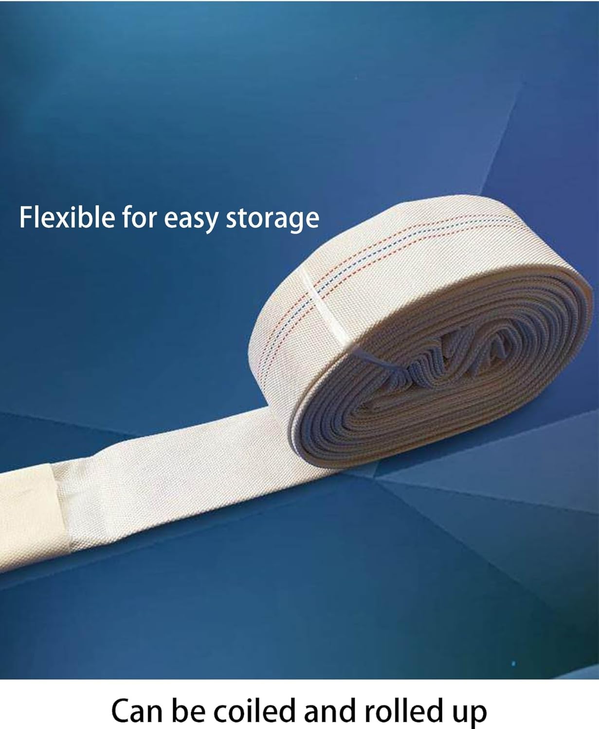 Transfer Flat Hose, Flexible Water Hose, for Pool Backwash, Orchard Irrigation and Rice Paddy Drainage(65 Feetx2.5 Inches)