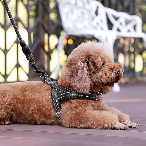 Miniatura 5 de Plutus Pet Arnés sin tirones para perro, con acolchado de malla transpirable, arnés reflectante ajustable a prueba de escapes, arnés de chaleco de