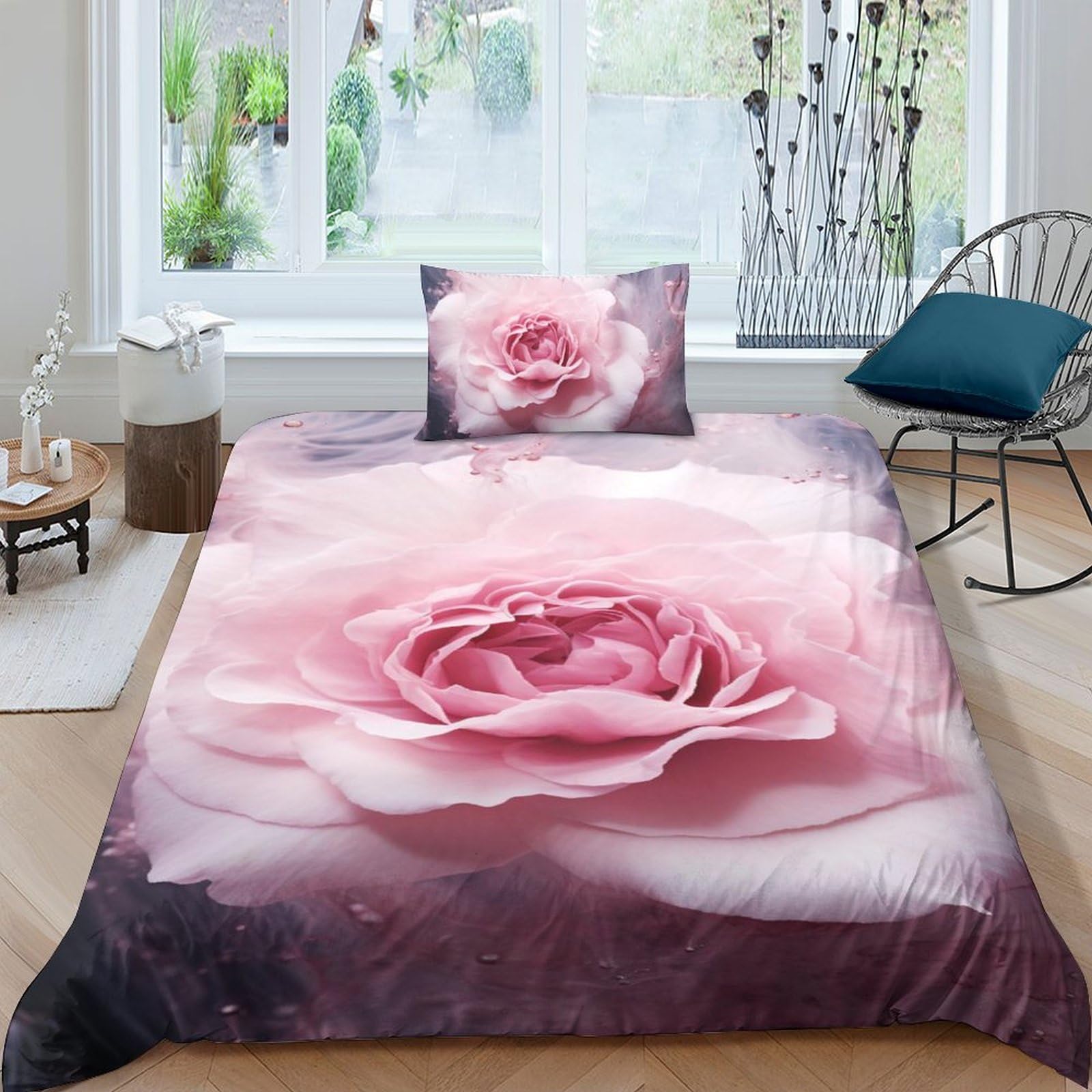Housse de couette microfibre 135x200 premium pour un confort durable et chic