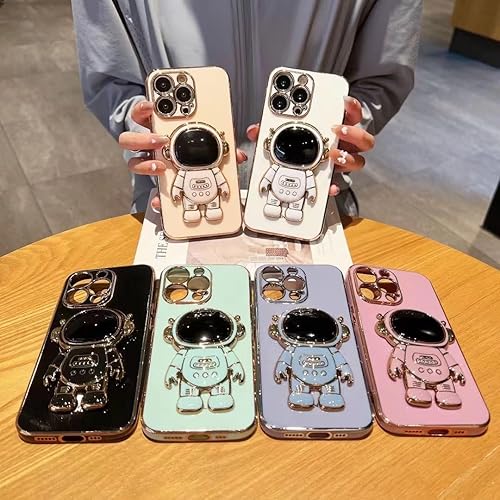 Miniatura 8 de Spevert Funda para iPhone 15 Pro Max con soporte de astronautas protección militar contra caídas Protección completa de lente de cámara a prueba de